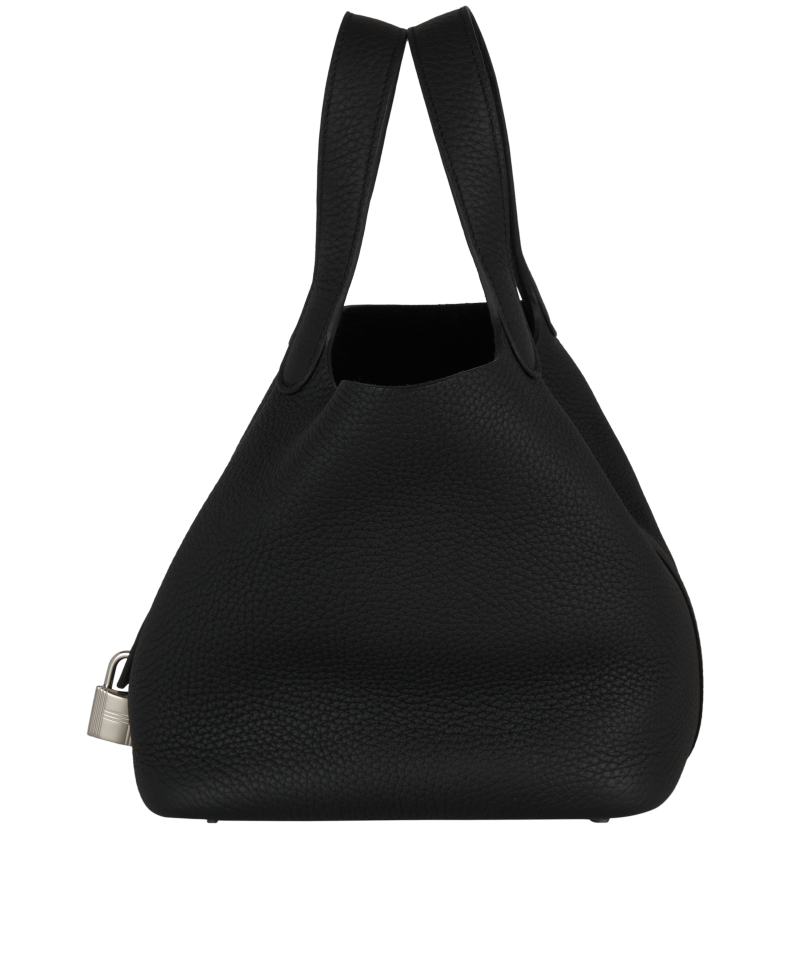 Picotin 18 In Clemence Noir, &pound;3,500, Handbags, Black, Leather, Bottom view